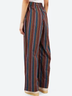 Discount - Ole Pants in Maroon Multi Stripe Women Pants | Overalls & Jumpsuits
