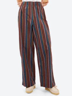 Discount - Ole Pants in Maroon Multi Stripe Women Pants | Overalls & Jumpsuits