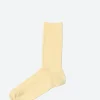 Hot - Rib Overankle Socks in Bog Yellow Women Socks & Hosiery | Belts