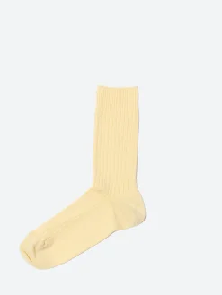 Hot - Rib Overankle Socks in Bog Yellow Women Socks & Hosiery | Belts