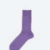 Online - Rib Overankle Socks in Yu Purple Women Socks & Hosiery | Belts