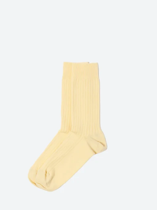 Hot - Rib Overankle Socks in Bog Yellow Women Socks & Hosiery | Belts