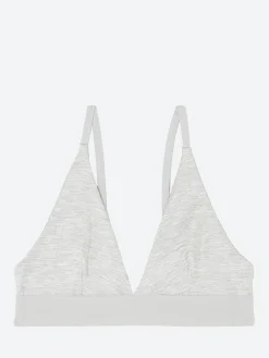 Fashion - Triangle Bra in Grey Melange Women Intimates