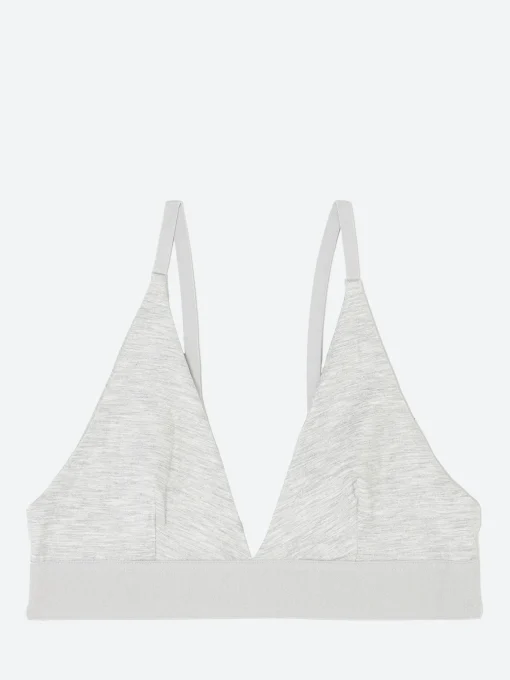 Fashion - Triangle Bra in Grey Melange Women Intimates