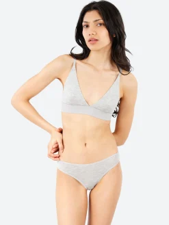 Fashion - Triangle Bra in Grey Melange Women Intimates