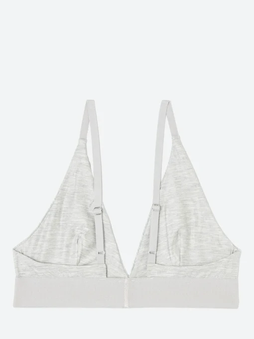 Fashion - Triangle Bra in Grey Melange Women Intimates