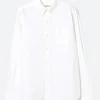 Fashion - BB Embroidery Oxford BD Shirt in White Women Tops & Blouses | Overalls & Jumpsuits