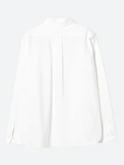 Fashion - BB Embroidery Oxford BD Shirt in White Women Tops & Blouses | Overalls & Jumpsuits