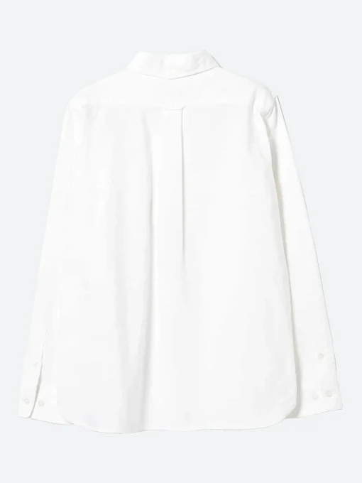 Fashion - BB Embroidery Oxford BD Shirt in White Women Tops & Blouses | Overalls & Jumpsuits