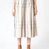New - Big Tartan Skirt in Off White Women Skirts