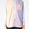 Hot - Crazy Stripe Long Sleeve Button Down in Multi Women Tops & Blouses | Button-Ups