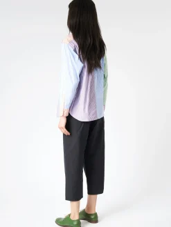 Hot - Crazy Stripe Long Sleeve Button Down in Multi Women Tops & Blouses | Button-Ups