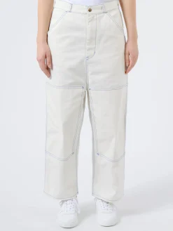 Best - Double Knee Painter Pants in Off White Women Pants