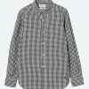 Clearance - Gingham B.D. Shirt in Black Women Tops & Blouses | Button-Ups