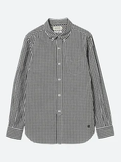 Clearance - Gingham B.D. Shirt in Black Women Tops & Blouses | Button-Ups