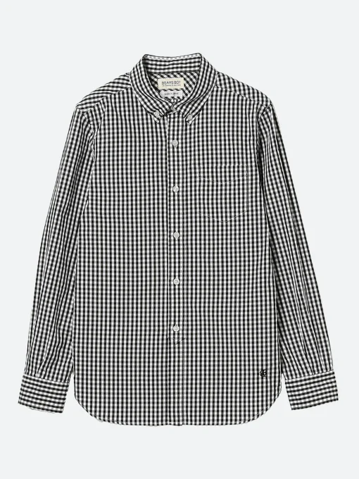 Clearance - Gingham B.D. Shirt in Black Women Tops & Blouses | Button-Ups