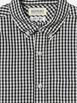 Clearance - Gingham B.D. Shirt in Black Women Tops & Blouses | Button-Ups