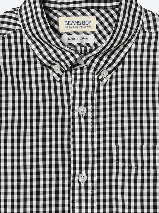 Clearance - Gingham B.D. Shirt in Black Women Tops & Blouses | Button-Ups