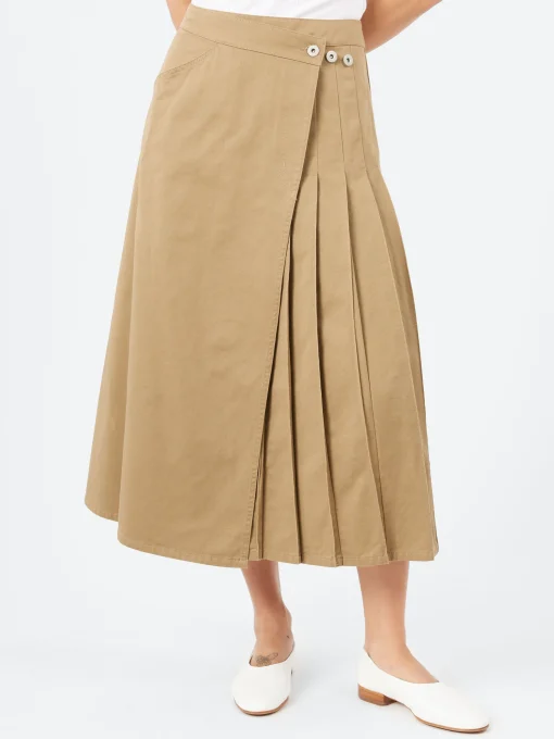 Hot - Pleated Wrap Skirt in Women Skirts