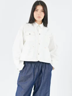 Hot - Short Coverall Jacket in Off White Women Outerwear
