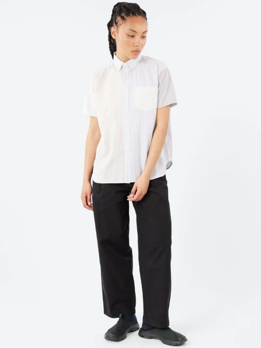 New - Short Sleeve Button Down Shirt in Women Tops & Blouses | Button-Ups