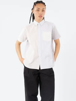 New - Short Sleeve Button Down Shirt in Women Tops & Blouses | Button-Ups