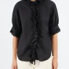 Clearance - S/S Frill Shirt in Women Tops & Blouses