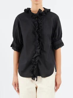 Clearance - S/S Frill Shirt in Women Tops & Blouses