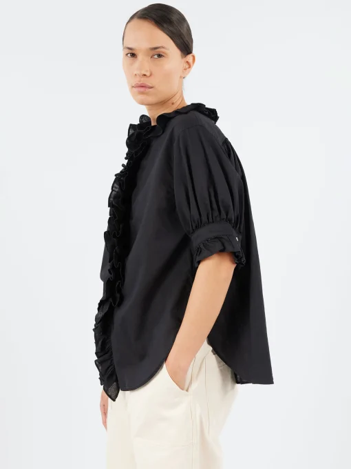 Clearance - S/S Frill Shirt in Women Tops & Blouses