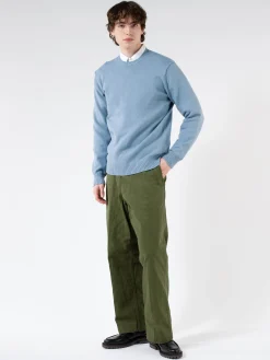 Outlet - 7 Gauge Lilyan Crew Neck Knit in Sax Knitwear