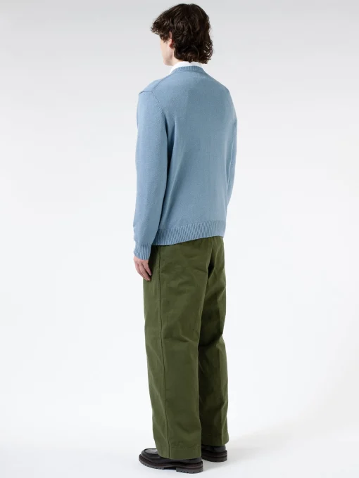 Outlet - 7 Gauge Lilyan Crew Neck Knit in Sax Knitwear