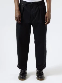 New - 2 Pleat Chino in Black Pants