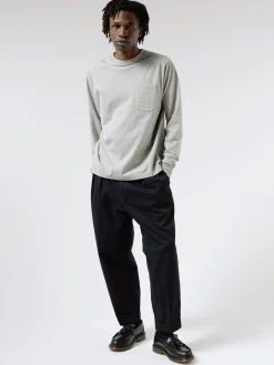 New - 2 Pleat Chino in Black Pants