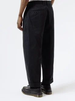 New - 2 Pleat Chino in Black Pants