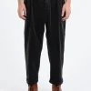 Fashion - 2 Pleat Corduroy Pants in Charcoal Grey Pants