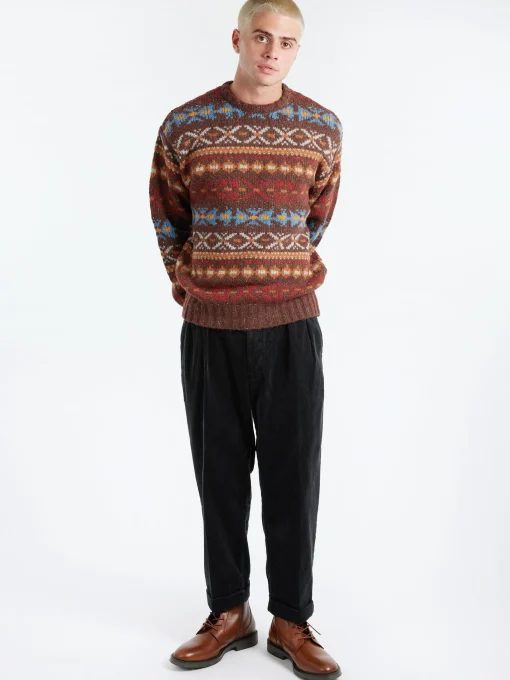 Fashion - 2 Pleat Corduroy Pants in Charcoal Grey Pants