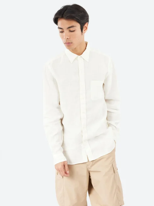 Hot - Button Down Chambray Shirt in Button-Ups