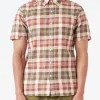 Outlet - Button-Down Madras Shirt in Brown Button-Ups