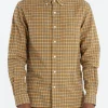Outlet - Button-Down Mini Plaid Flannel in Yellow Button-Ups
