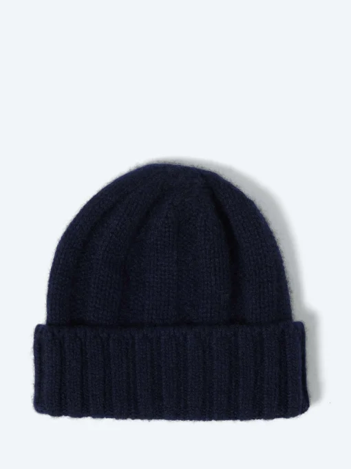 Hot - Cashmere Rib Watch Cap in Navy Women Hats | Hats