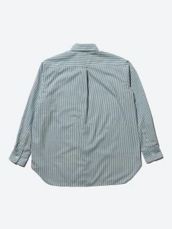 Discount - Classic Fit Wool Stripe Button Down Shirt in Button-Ups