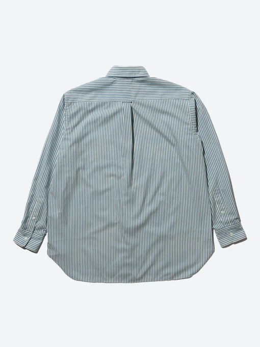 Discount - Classic Fit Wool Stripe Button Down Shirt in Button-Ups