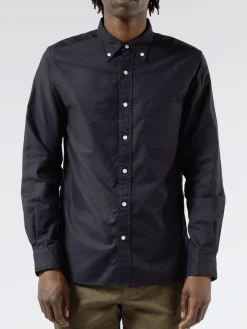 New - Colour Oxford Button Down Shirt in Navy Button-Ups