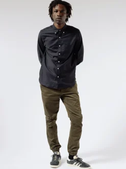 New - Colour Oxford Button Down Shirt in Navy Button-Ups