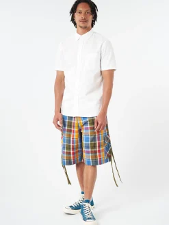 Fashion - Coolmax Short Sleeve Button Down Shirt in White Button-Ups