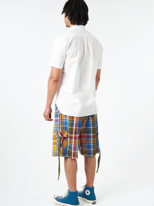 Fashion - Coolmax Short Sleeve Button Down Shirt in White Button-Ups