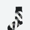 New - Diamond Pattern Socks in Black Socks