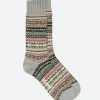 Outlet - Fair Isle Socks in Grey Base Socks