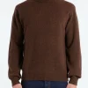 Online - 9g Wool Turtleneck in Brown Knitwear