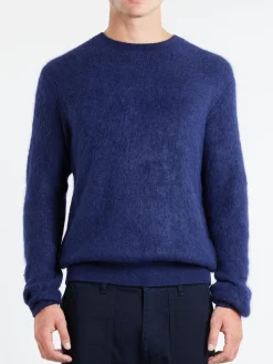 Best - Garter Stitch Sweater in Navy Knitwear
